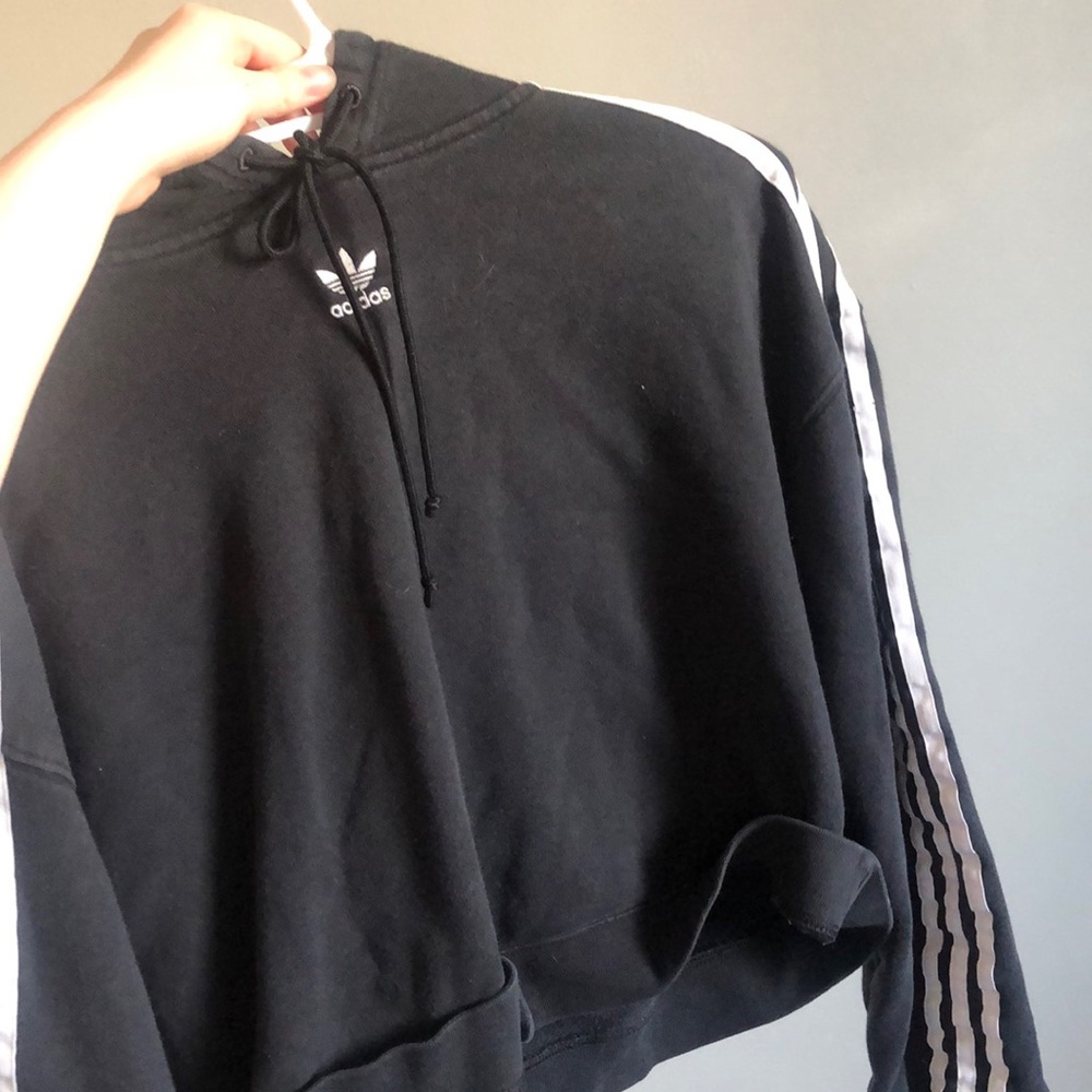 Adidas cropped hoodie size small